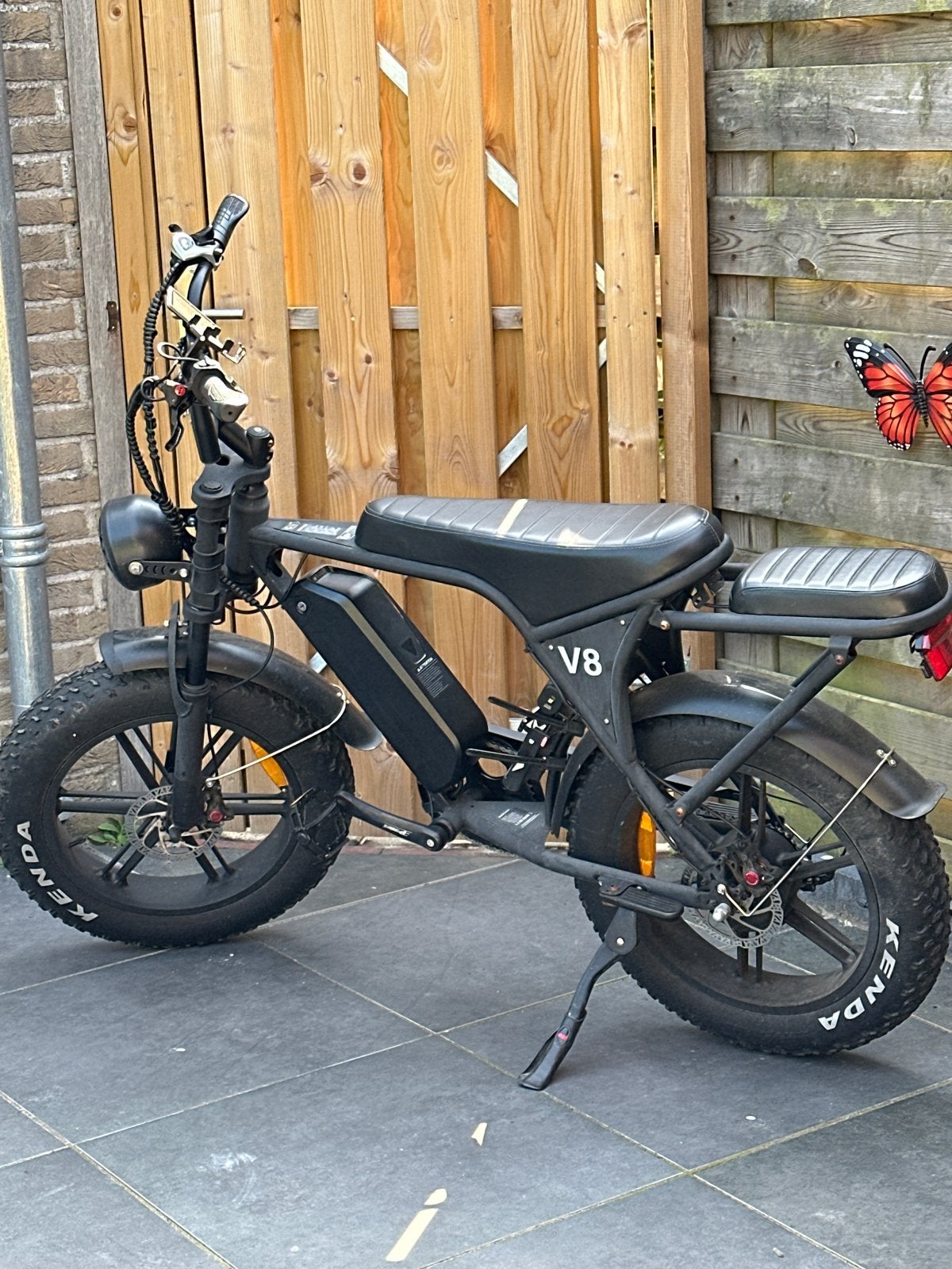 Fatbike V8 met 825 km op de teller incl. boekjes en alarm, Zo goed als nieuw, Minder dan 47 cm, 50 km per accu of meer, Ophalen