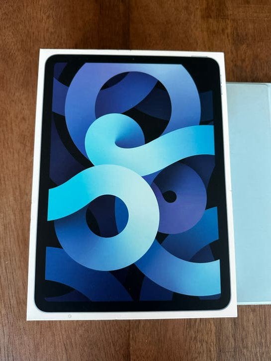 iPad Air 4e generatie 2020 Sky Blue, Computers en Software, Apple iPads, 10 inch, Blauw, Apple iPad Air, Ophalen of Verzenden