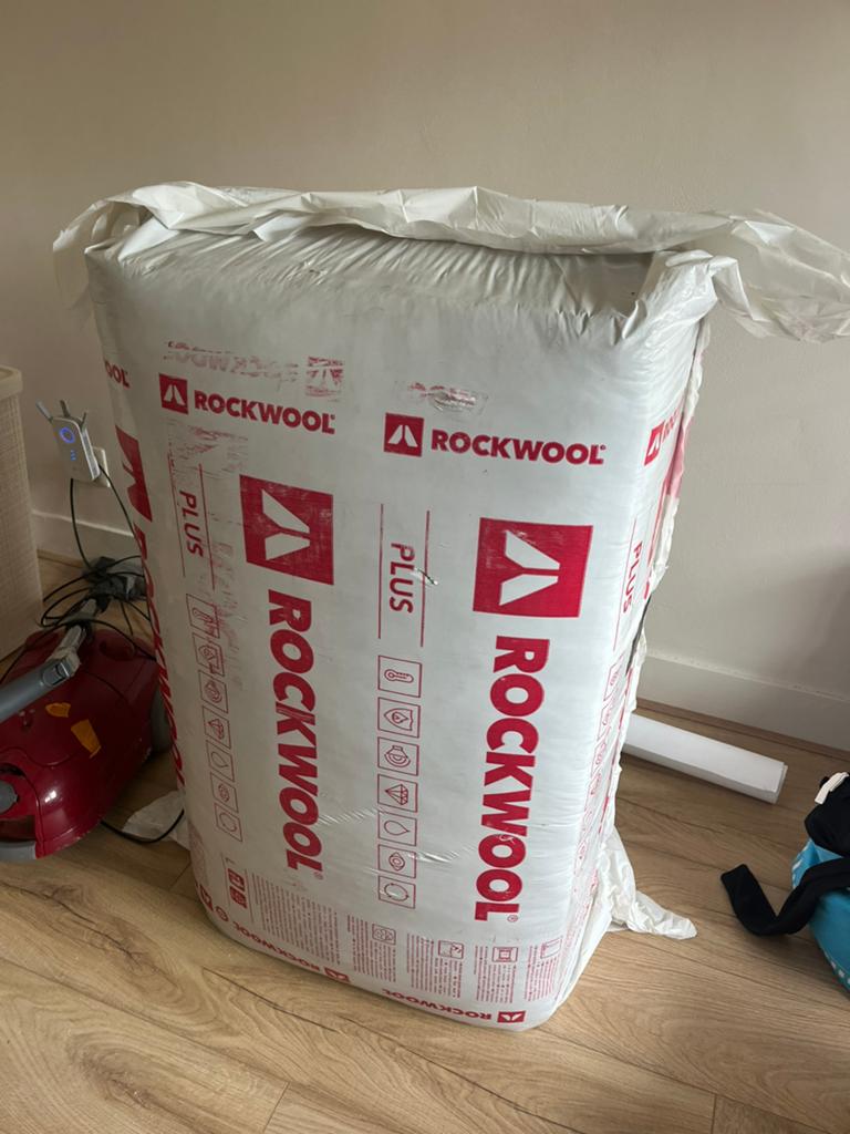 Isolatiemateriaal Rockwool, Ophalen, Nieuw, Steenwol, 4 tot 8 cm