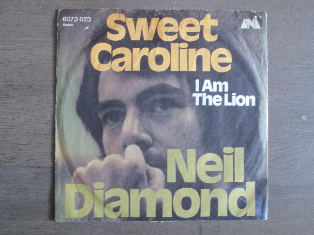Neil Diamond - Sweet Caroline / I Am The Lion, Cd's en Dvd's, Vinyl Singles, Gebruikt, Verzenden, 7 inch, Single