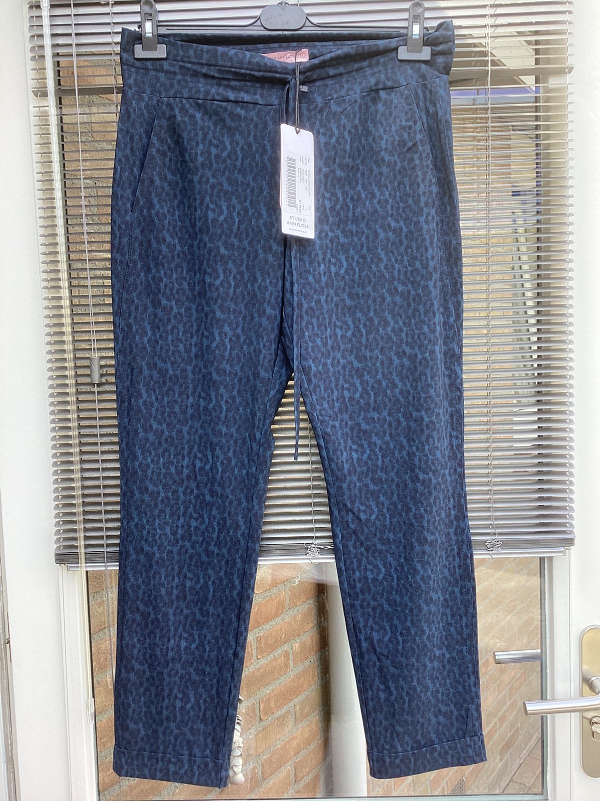 Studio Anneloes Travelstof broek blauw indigo, Kleding | Dames, Blauw, Maat 42/44 (L), Nieuw, Ophalen of Verzenden