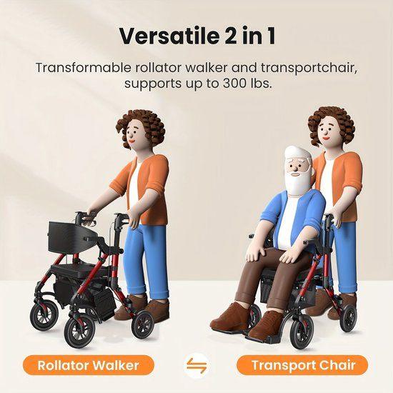 Rollator – Looprek – Rolstoelstoel – Mobiliteitshulpmiddel, Corvance B.V., Verzenden, Nieuw, Corvancebol@gmail.com