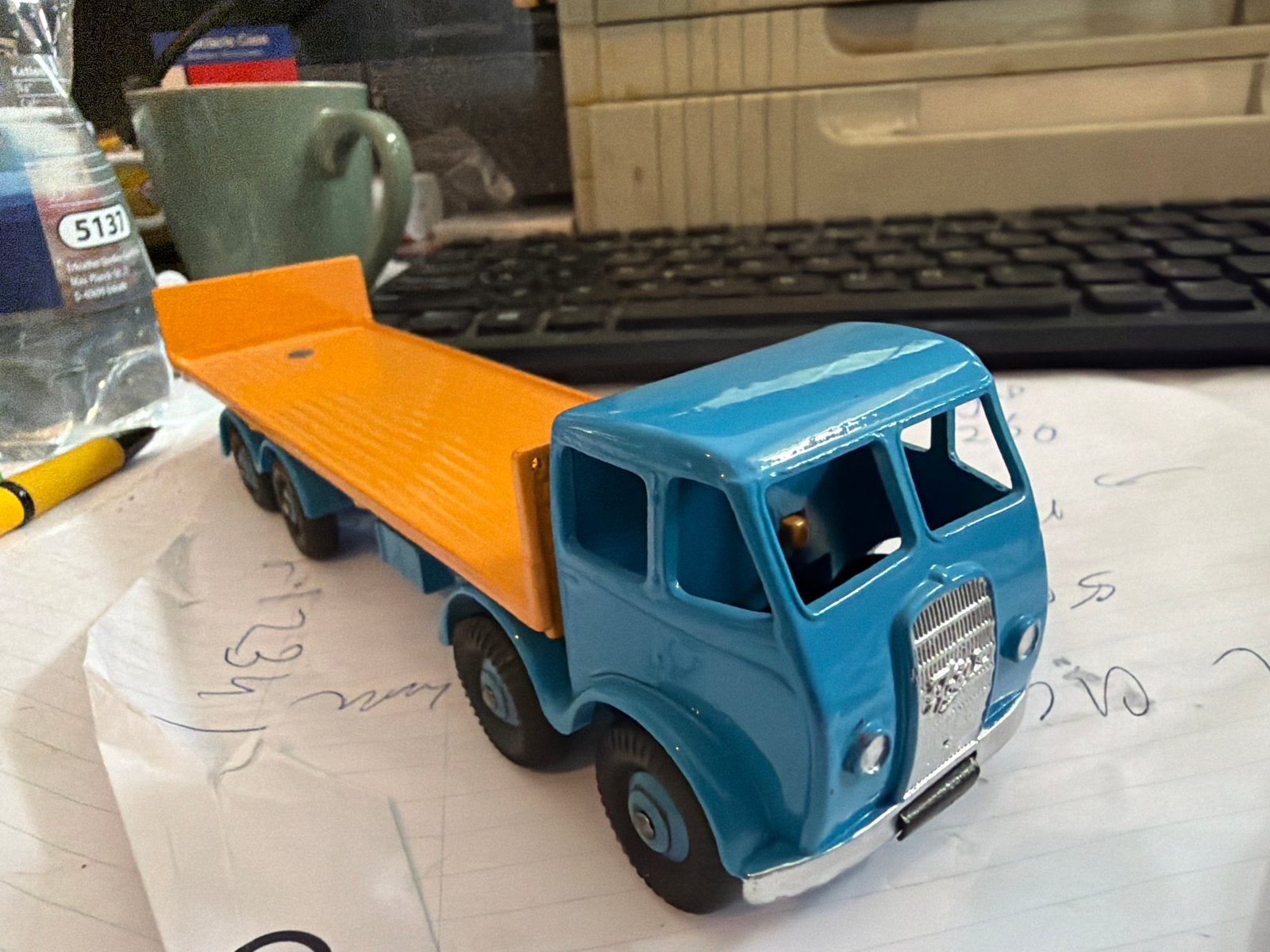 Dinky Toys Foden - Zeldzaam Eerste Type - Perfect Gerestaure, Z, Gebruikt, Ophalen of Verzenden, Bus of Vrachtwagen