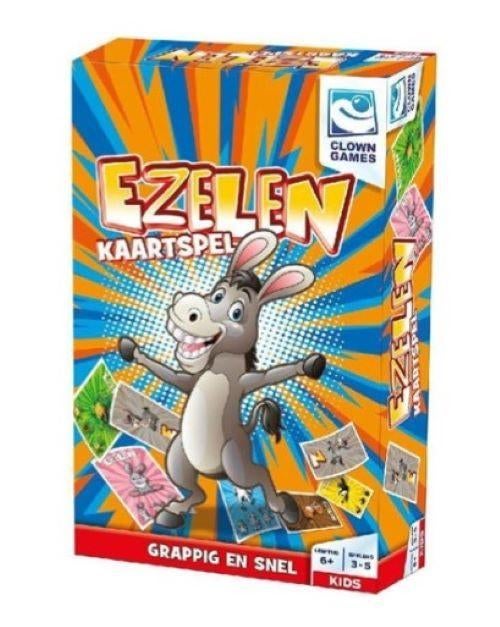 Ezelen kaartspel, Vijf spelers of meer, Ophalen of Verzenden, Zo goed als nieuw, Clown Games