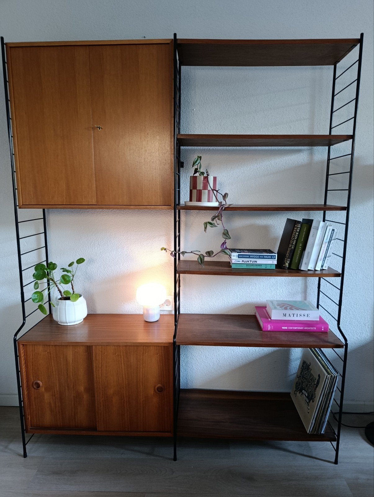 WHB Mid-Century Modern Wandsysteem teak, Ophalen, Gebruikt