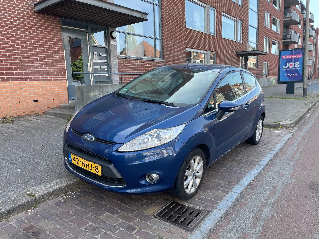Ford Fiësta 1.25 60KW 3DR 2008 Blauw, Auto's, Voorwielaandrijving, Stof, 600 kg, 4 cilinders