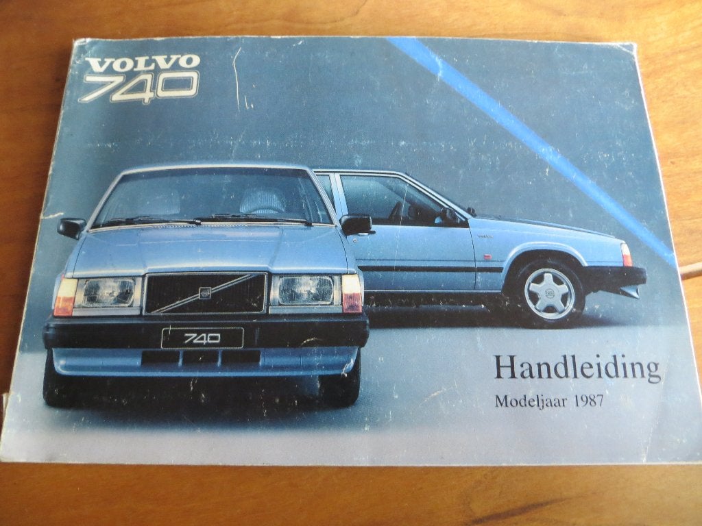 Instructieboek Volvo 740 sedan, Volvo 740 Estate 1986 - 1987, Ophalen of Verzenden