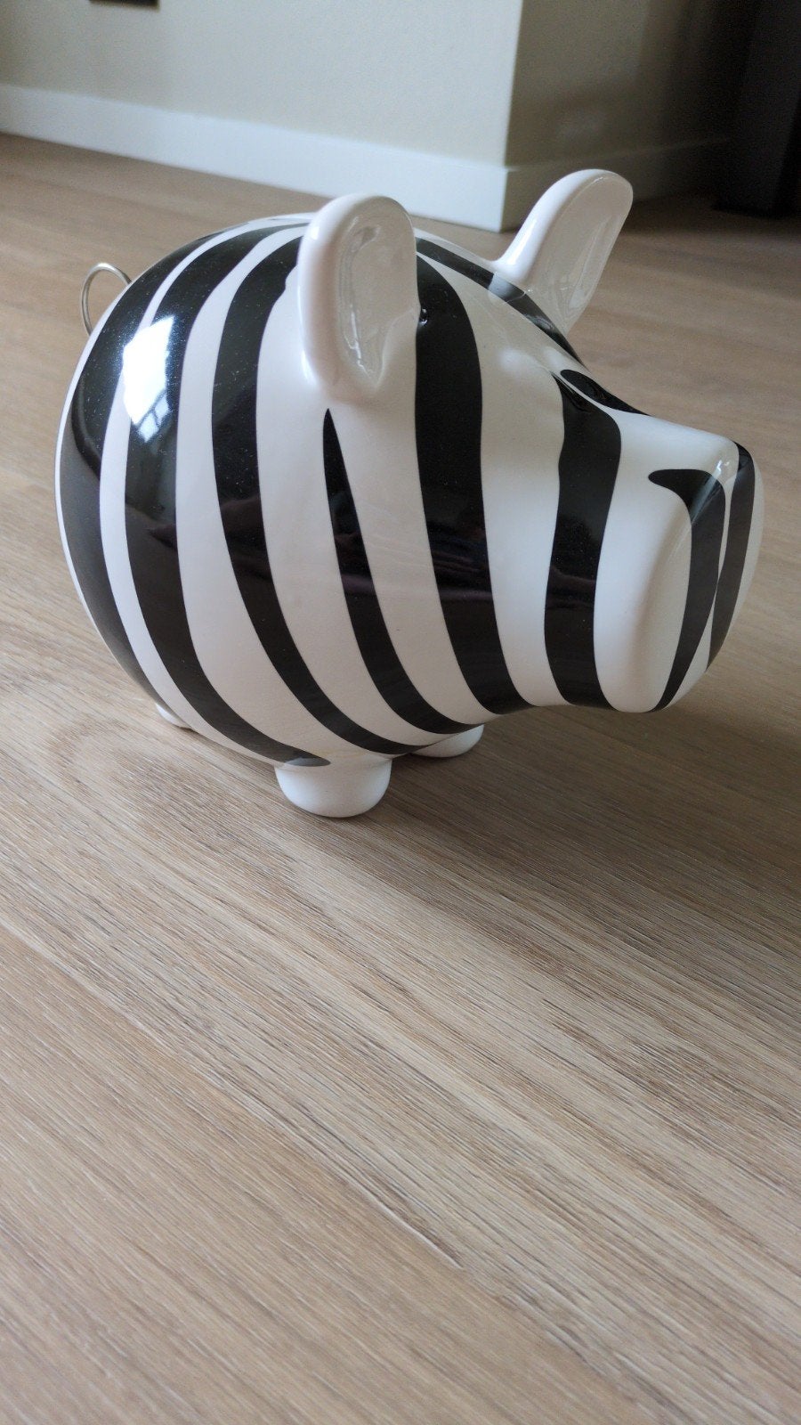Spaarpot Salt & Pepper zebra, Ophalen, Zo goed als nieuw, Steen, Aardewerk of Keramiek, Dier