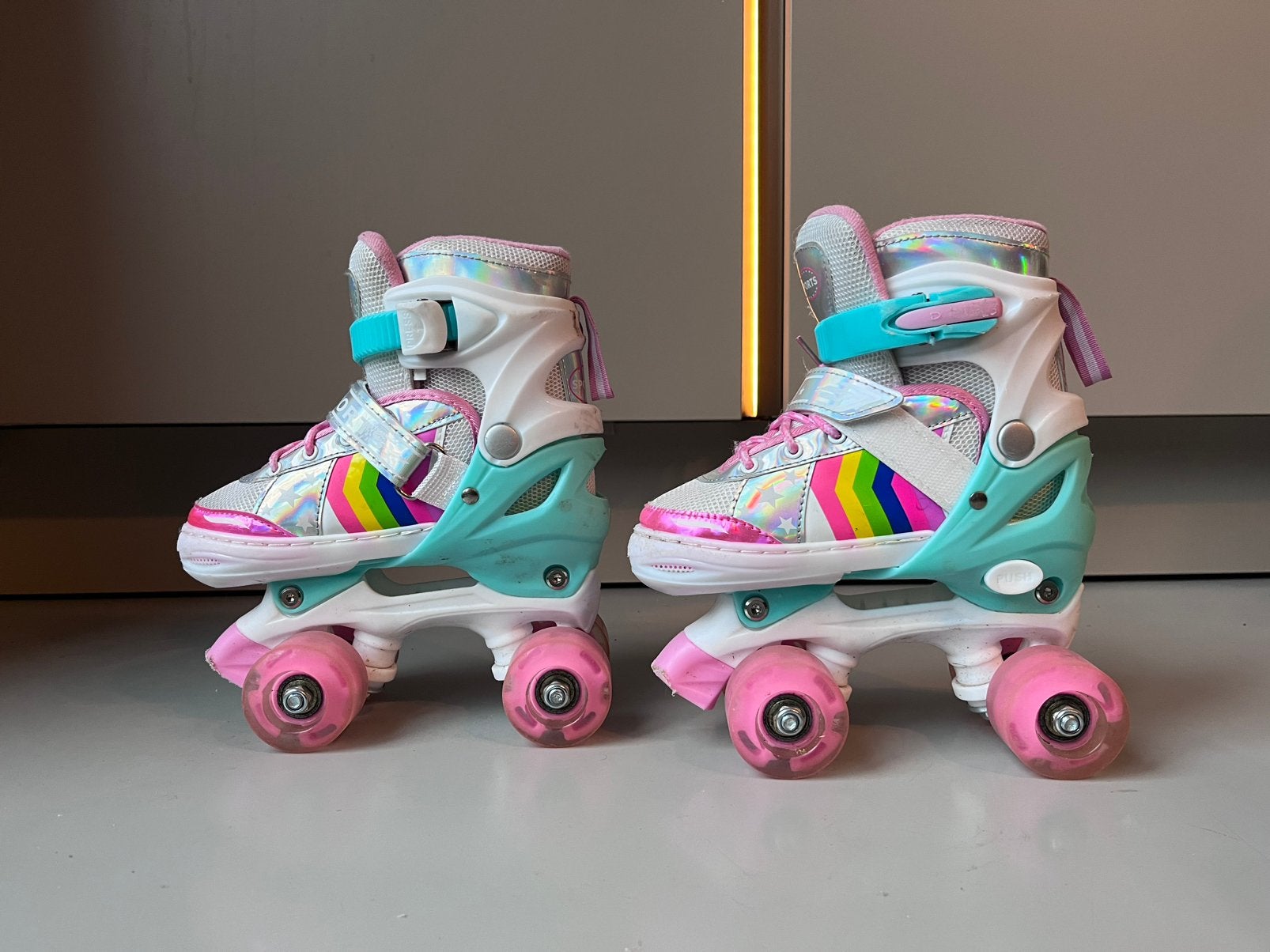 Rolschaatsen, verstelbaar maat 27-30, Sport en Fitness, Skeelers, Ophalen, Verstelbaar, Zo goed als nieuw