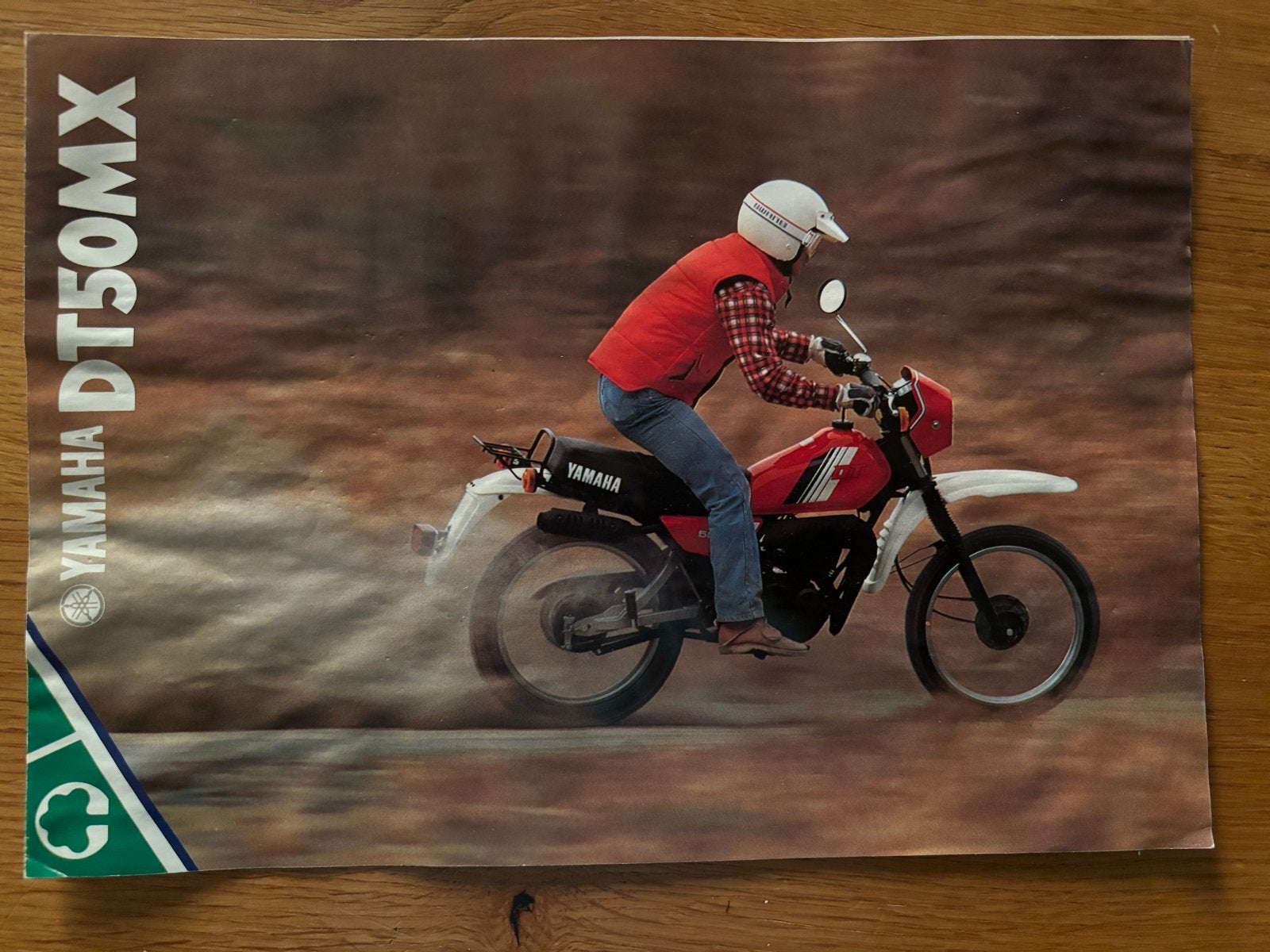 YAMAHA DT 50 MX BROMMER BROMFIETS FOLDER BROCHURE ZELDZAAM, Ophalen of Verzenden, Gebruikt