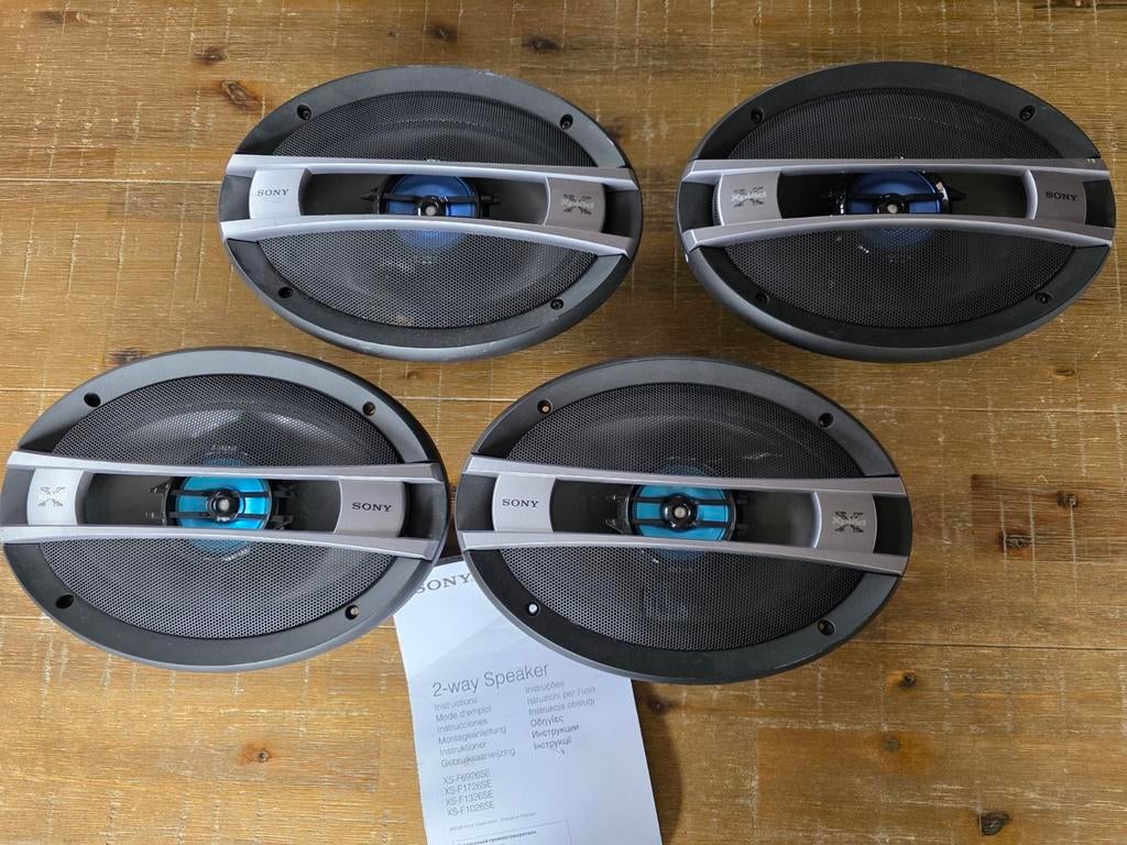 4x Sony 2-weg speakers 280 W per stuk, Ophalen of Verzenden
