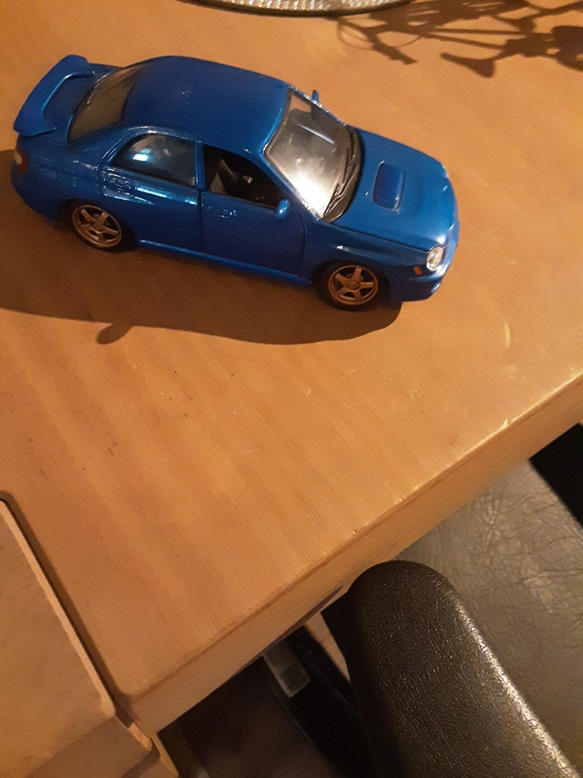 Blauwe Subaru Impreza WRX STI Modelauto, Hobby en Vrije tijd, Modelauto's | 1:24, Ophalen, Zo goed als nieuw, Auto, Maisto