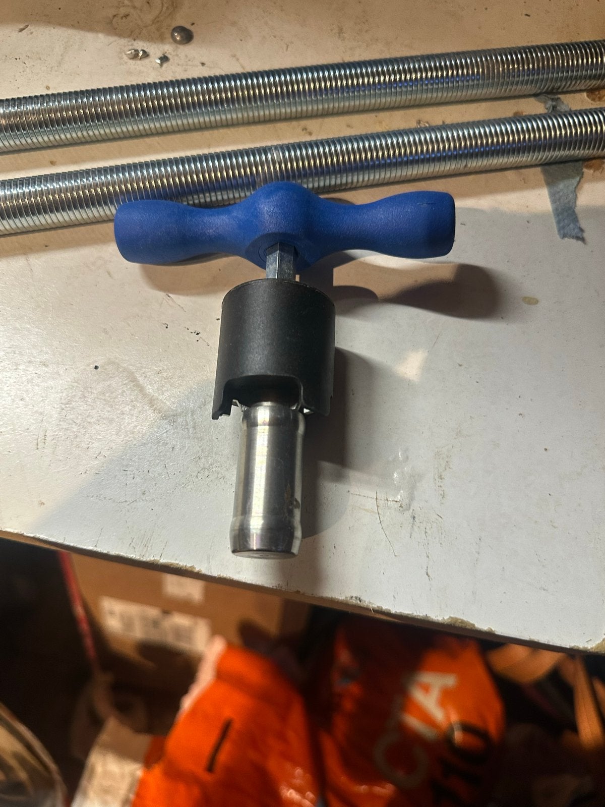 Pijpsnijder met T-handvat, Doe-het-zelf en Verbouw, Gereedschap | Handgereedschap, Ophalen of Verzenden, Gebruikt, Snijgereedschap