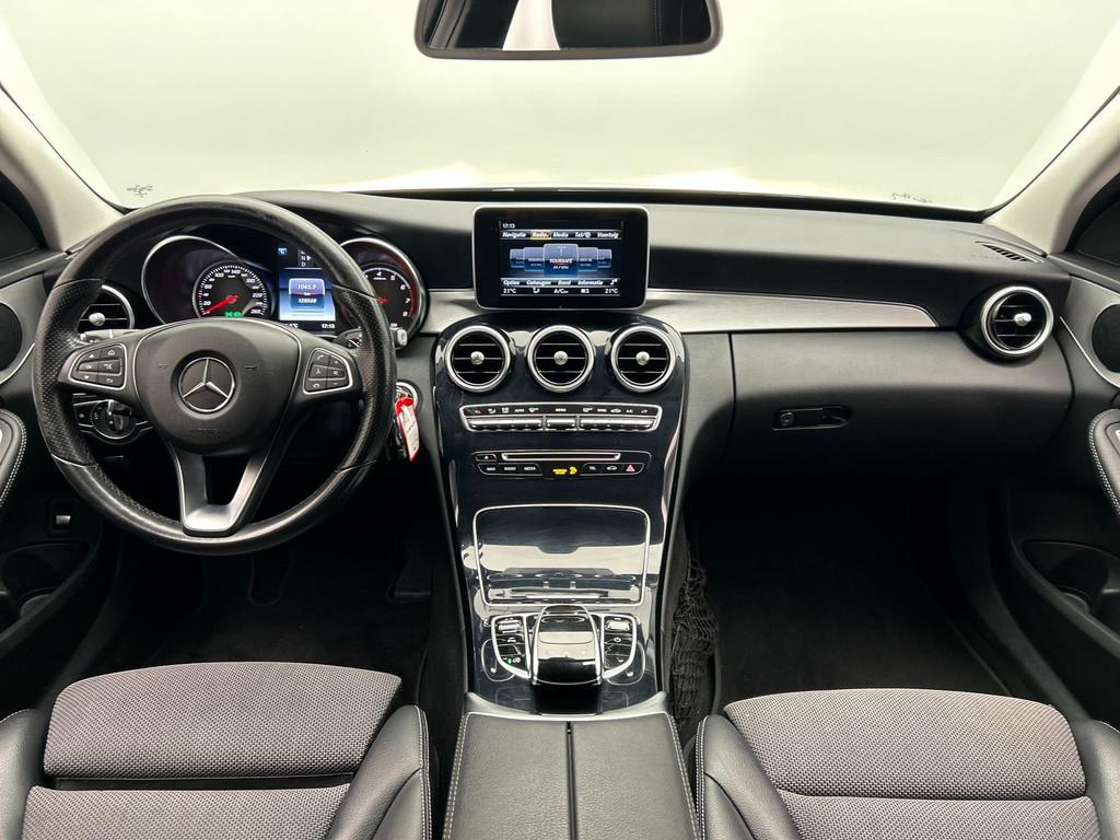 Mercedes-Benz C-klasse Estate 200 Premium | Trekhaak | Stoel, Automaat, Achterwielaandrijving, 4 cilinders, Leder en Stof