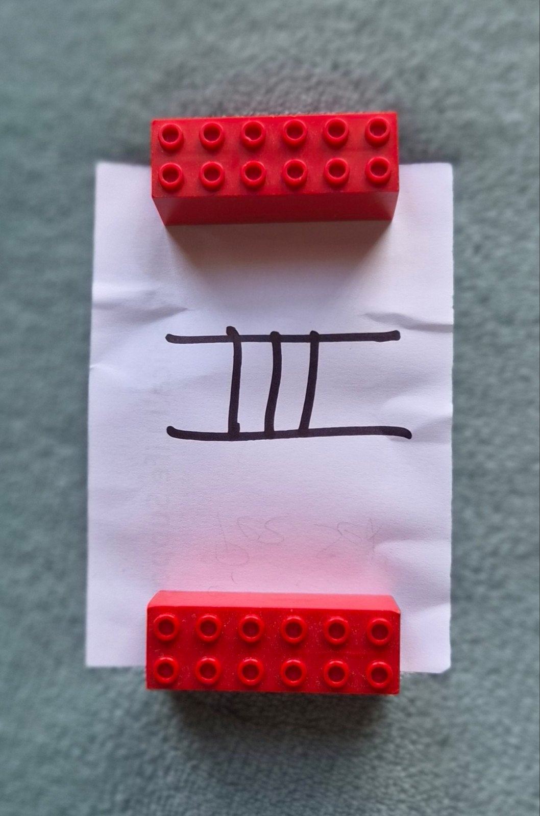 Lego trein locomotief ballast / gewicht blokken Rood (3), Kinderen en Baby's, Ophalen of Verzenden, Gebruikt, Losse stenen, Lego