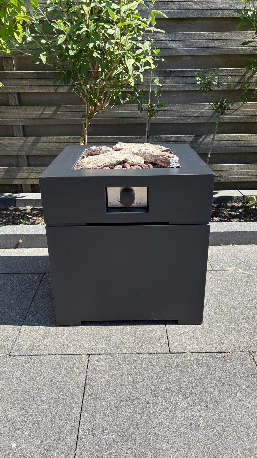 Cobrix 60x60cm Gasgestookte Vuurtafel, Ophalen, Zo goed als nieuw, Vuurkorf