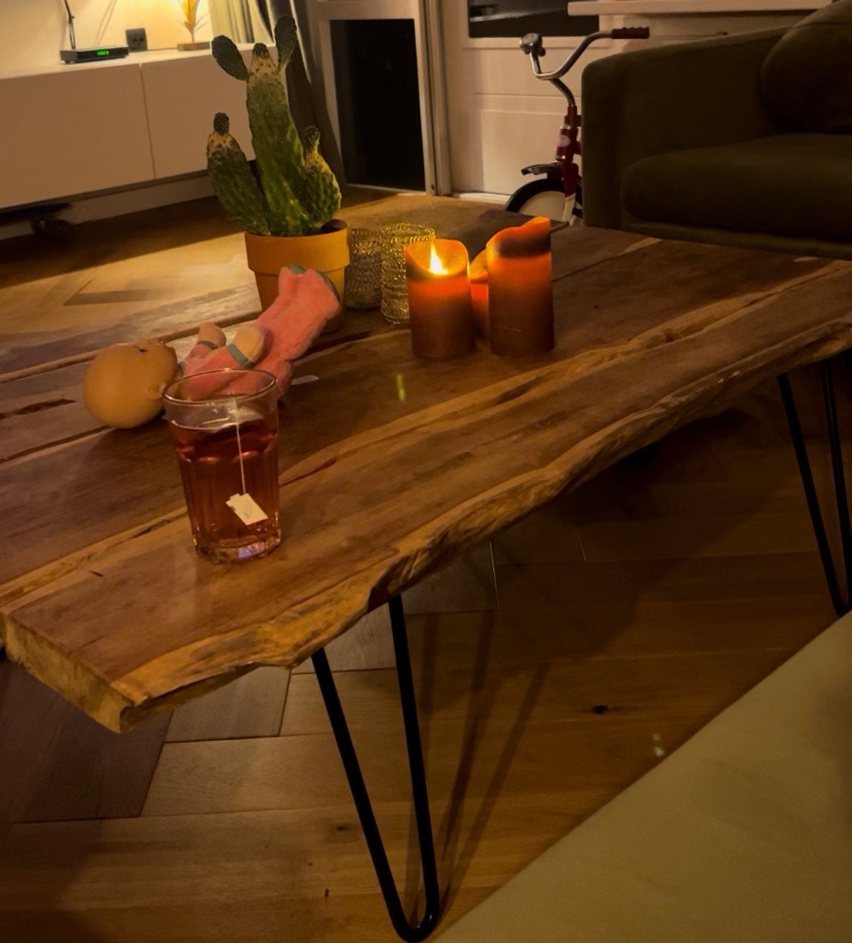 Salontafel, Ophalen, Gebruikt, 100 tot 150 cm, 50 tot 100 cm