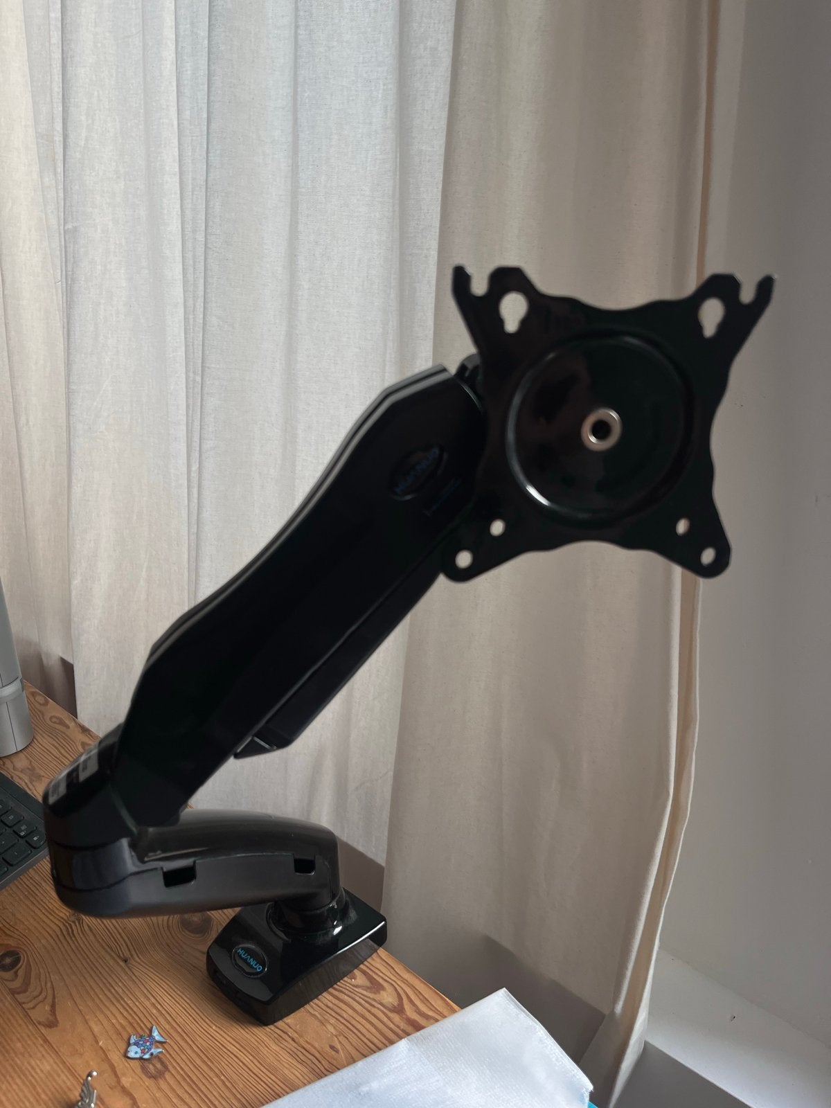 Monitorarm - Ergonomische Monitorstandaard, Ophalen, IPS, Zo goed als nieuw, Onbekend