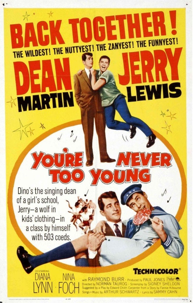 16mm speelfilm  --  You're Never Too Young (1955), Ophalen of Verzenden, 16mm film
