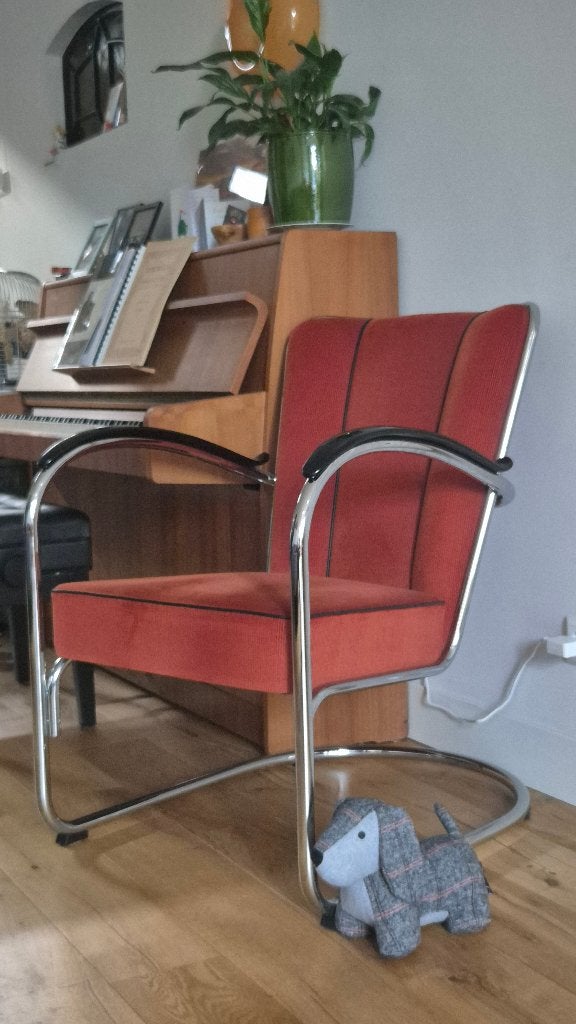 Gispen fauteuil, Huis en Inrichting, Fauteuils, Ophalen, Design klassieker, Minder dan 75 cm, Zo goed als nieuw