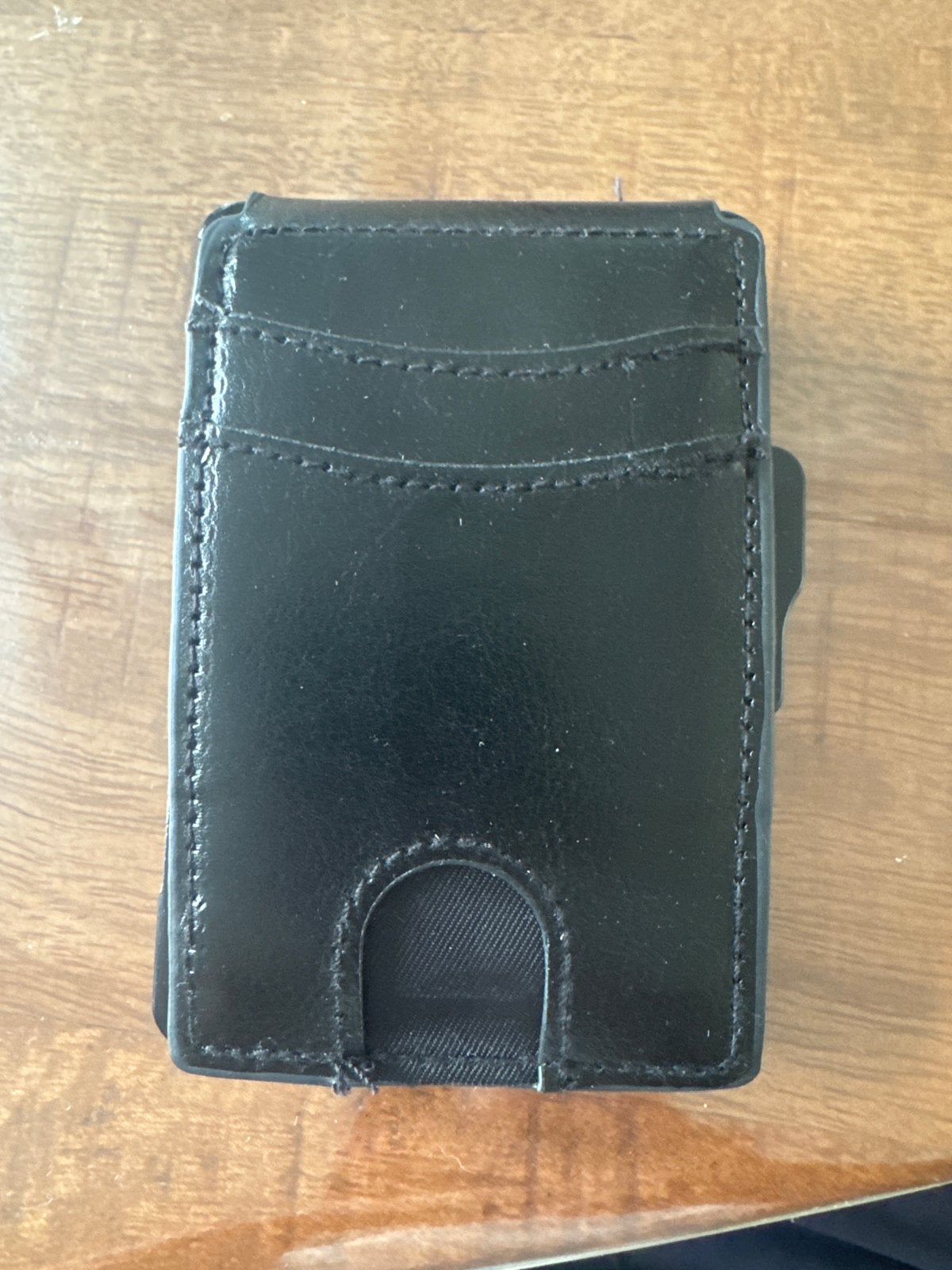 Zwarte pasjeshouder met geldclip en ID-venster nieuw, Sieraden, Tassen en Uiterlijk, Overige merken, Gebruikt, Zwart, Ophalen of Verzenden