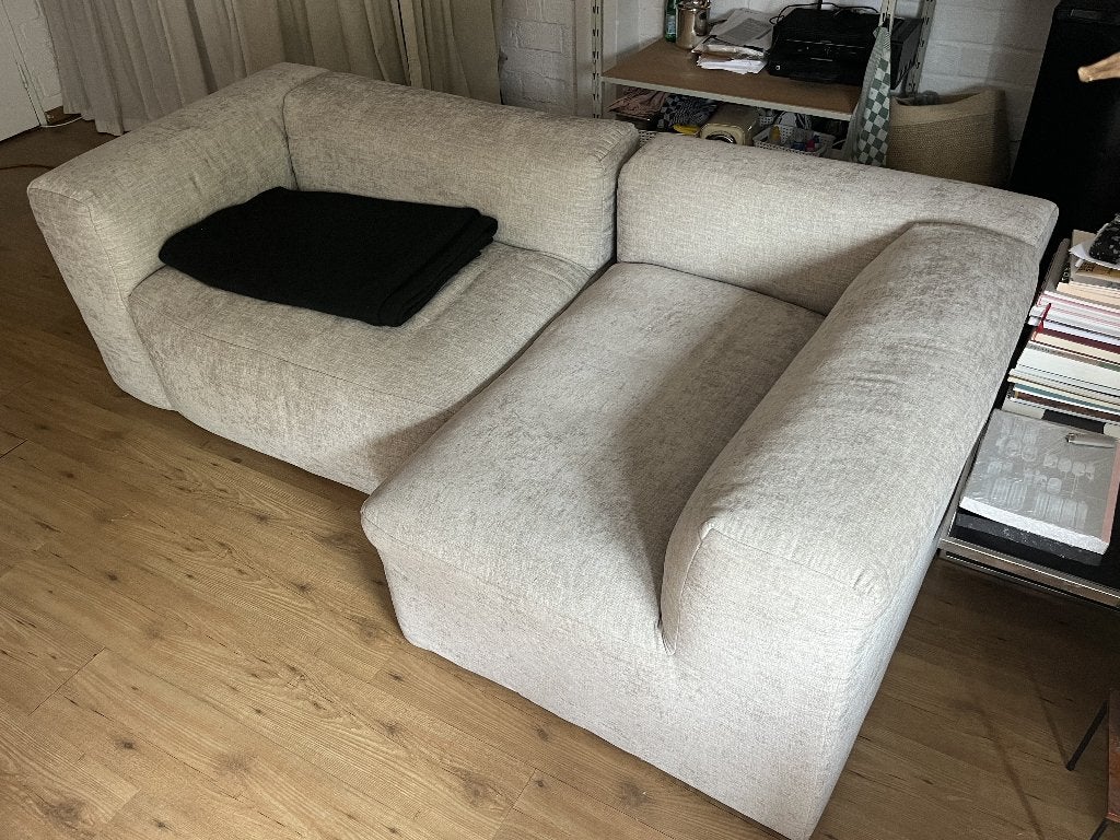 WOOOD bank, Huis en Inrichting, Banken | Bankstellen, Ophalen, 100 tot 125 cm, Hoekbank, Driepersoons
