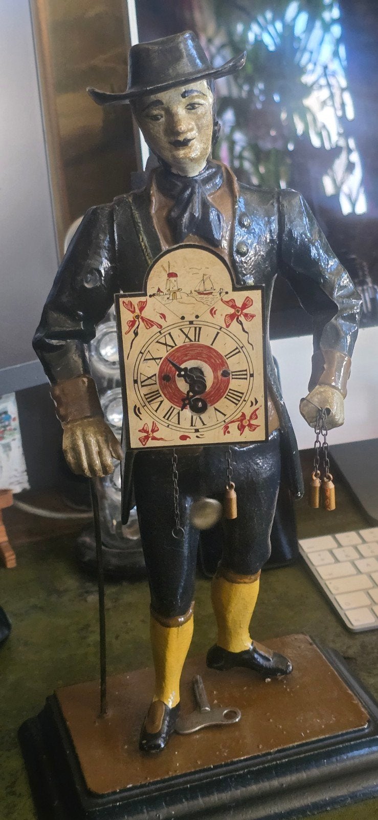 Antiek Klokkenmannetje / Zwarte Woud Klokkenmaker, Antiek en Kunst, Ophalen of Verzenden