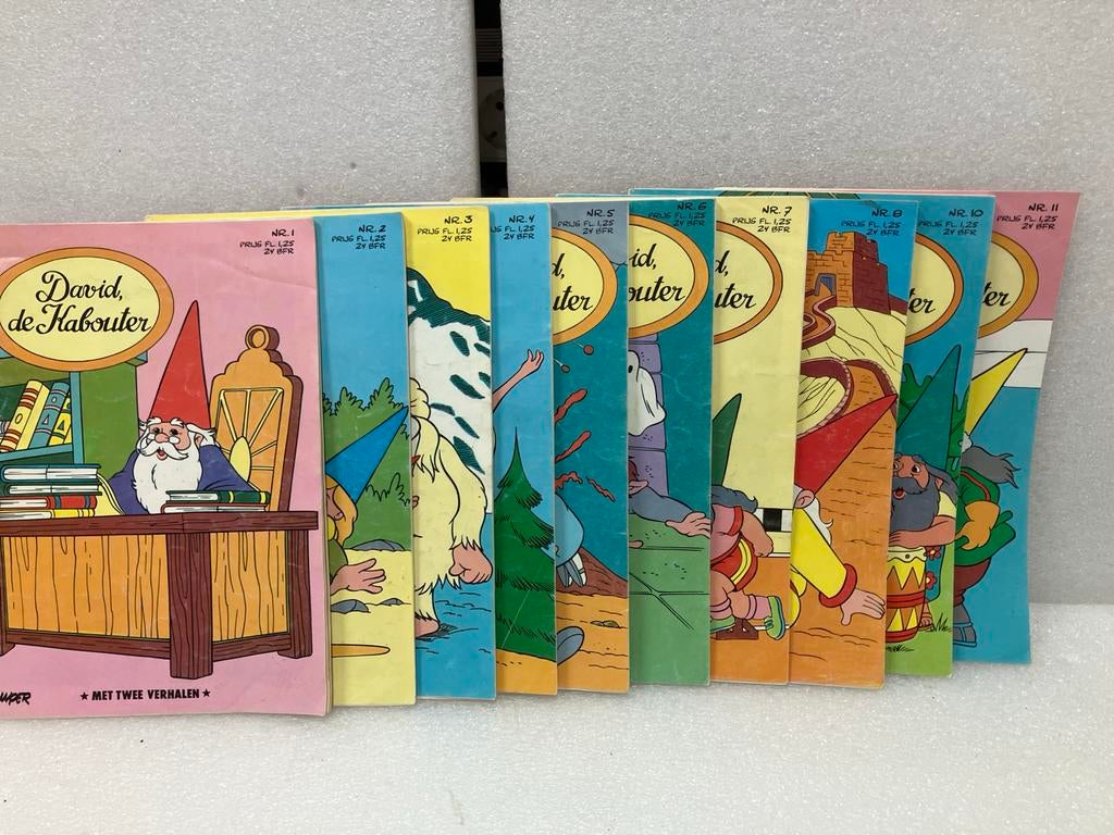 David de Kabouter boekjes  (1 t/m11), Meerdere stripboeken, Ophalen of Verzenden, Zo goed als nieuw