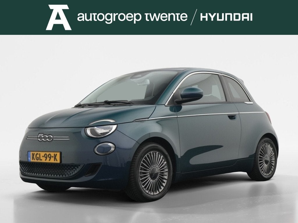 Fiat 500 Icon 42 kWh | Camera | Private Lease 379 per maand, 12 maanden, Gebruikt, 4 stoelen, Grijs