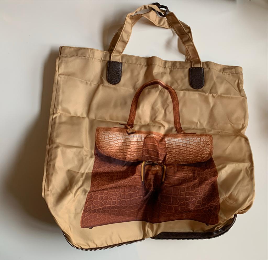 Delvaux Shopper met Pouch - Zo goed als nieuw, Ophalen, Zo goed als nieuw