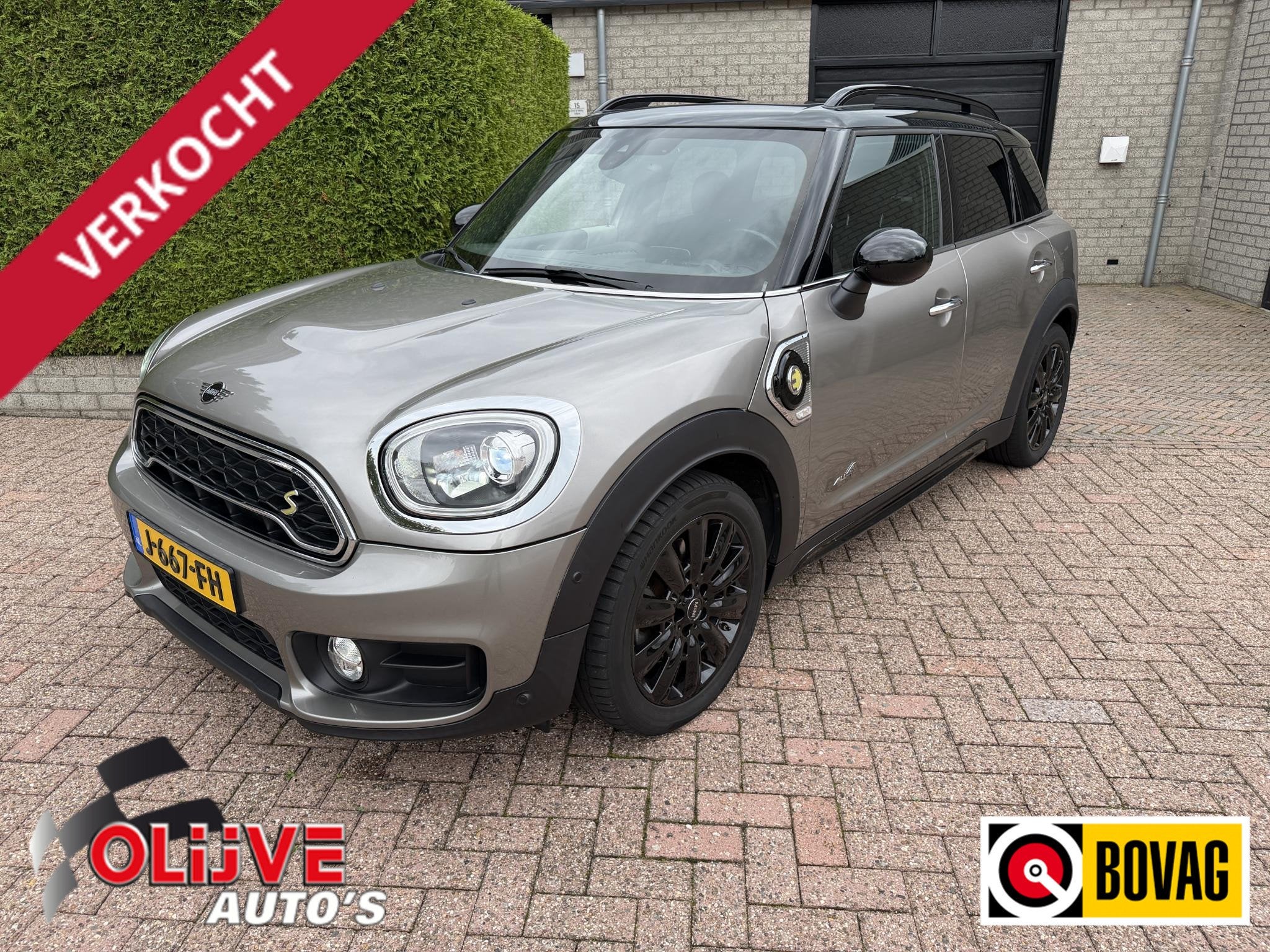 MINI Countryman 1.5 Cooper SE ALL4*Pano*Leer*Carplay*Head-Up, Auto's, Gebruikt, Leder en Stof, Verwarmde buitenspiegels, Plug-in hybride