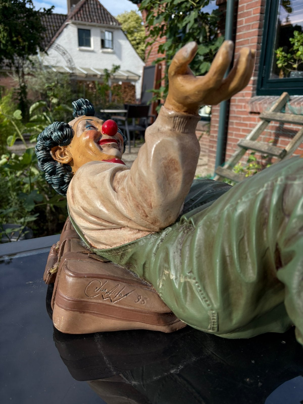 Kunst. Beeld clown met strik, Ophalen of Verzenden, Overige typen