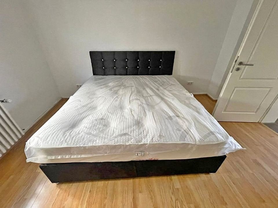 Dringende verkoop: gloednieuw compleet bed inclusief nieuw, Nieuw, 180 cm, 200 cm, Hout