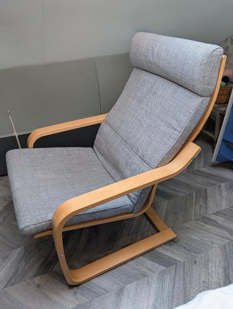 Ikea Pöang stoel, Ophalen, Gebruikt, Hout, 50 tot 75 cm