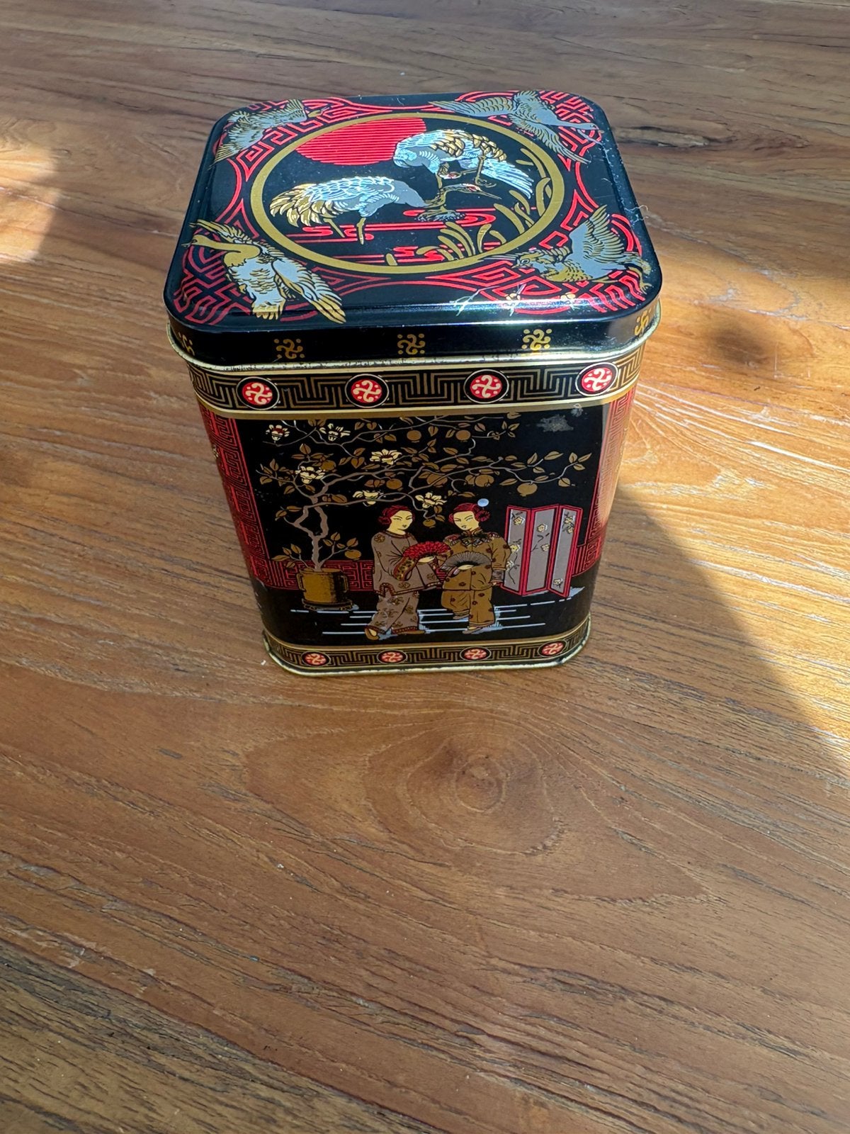 ZGAN vintage theeblikje, Verzamelen, Blikken, Ophalen of Verzenden, Zo goed als nieuw, Koek(jes)