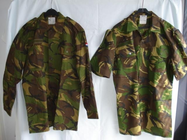 Overhemd militair camouflage, Ophalen of Verzenden, Landmacht, Nederland, Kleding of Schoenen