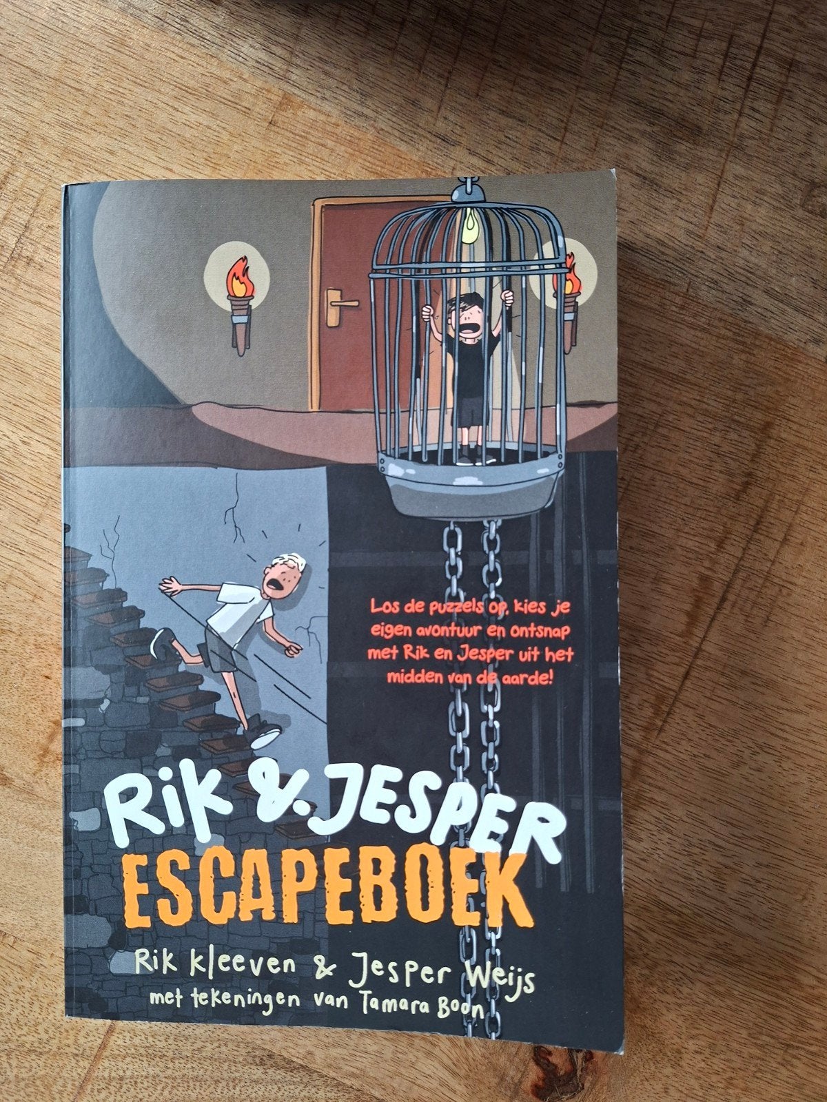 Rik & Jesper Escapeboek - Spannend avontuur voor kinderen, Boeken, Ophalen of Verzenden, Gelezen, Rik Kleeveen & Jesper Weijs