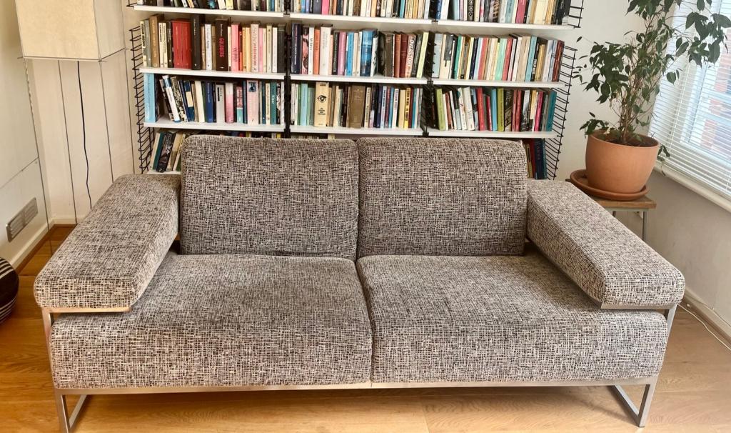 2-zitsbank van Harvink (Nederlands design), Huis en Inrichting, Banken | Bankstellen, Gebruikt, Rechte bank, Tweepersoons, 150 tot 200 cm