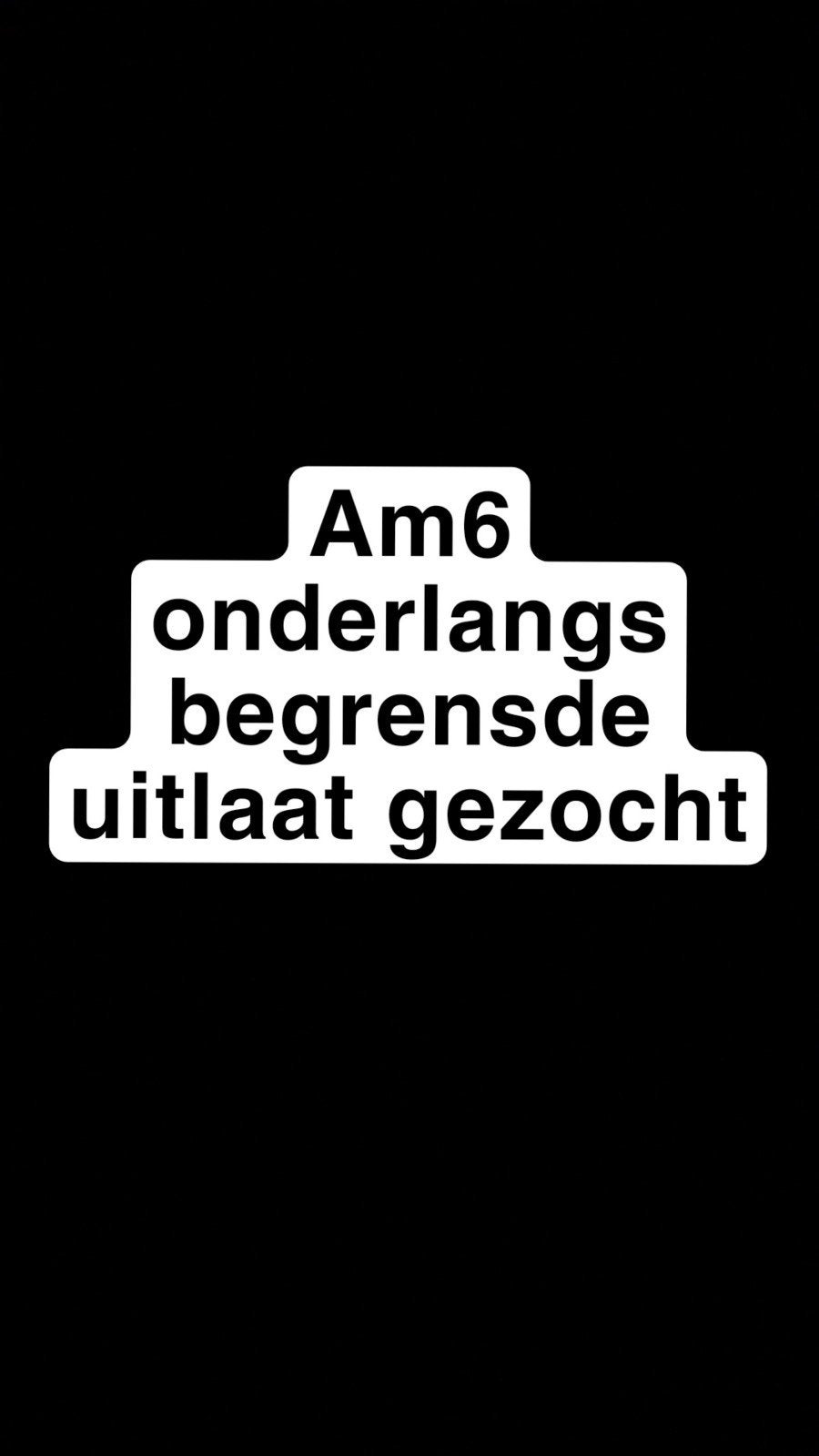 AM6 ONDERLANGS BEGRENSDE UITLAAT GEZOCHT, Ophalen of Verzenden, Uitlaat