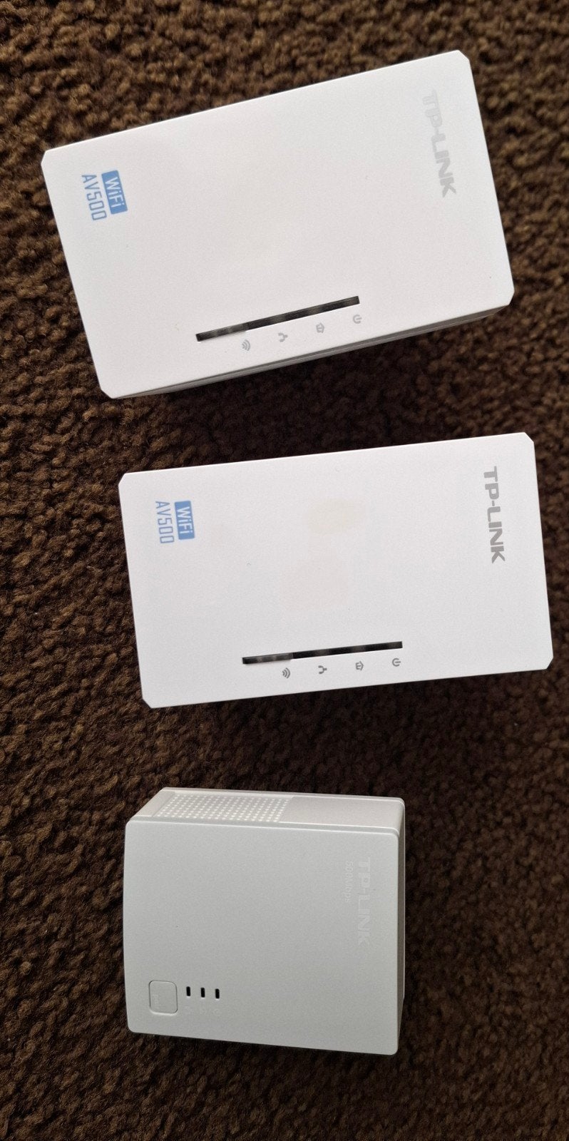 TP-Link Powerline Adapters (2x AV500 WiFi, 1x AV500), Ophalen of Verzenden, Gebruikt, TP-Link