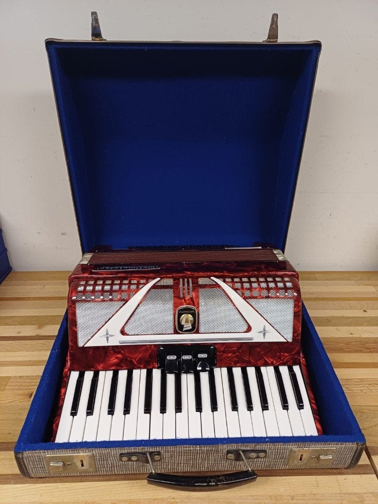 Accordeon Weltmeister Ramona & koffer, Muziek en Instrumenten, Accordeons, Gebruikt, Met koffer, Weltmeister, Toetsaccordeon