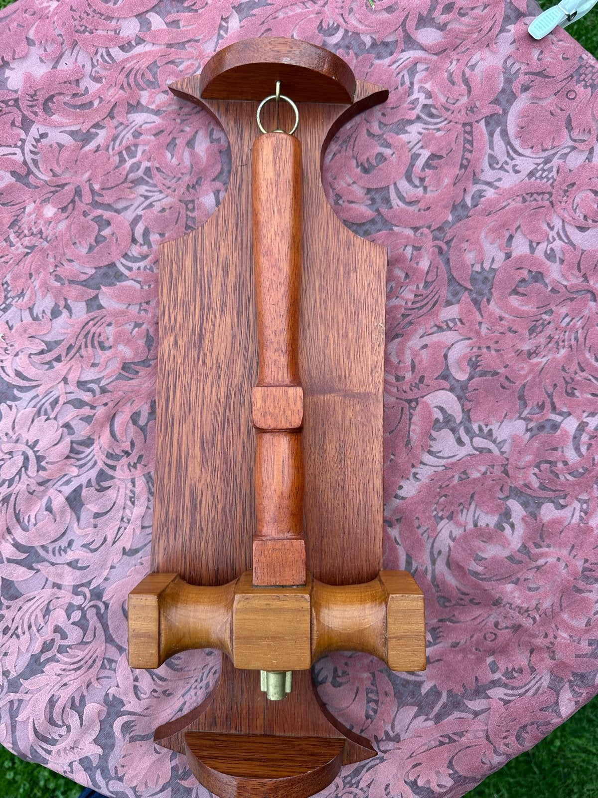 Houten voorzittershamer met wandhouder, Ophalen of Verzenden