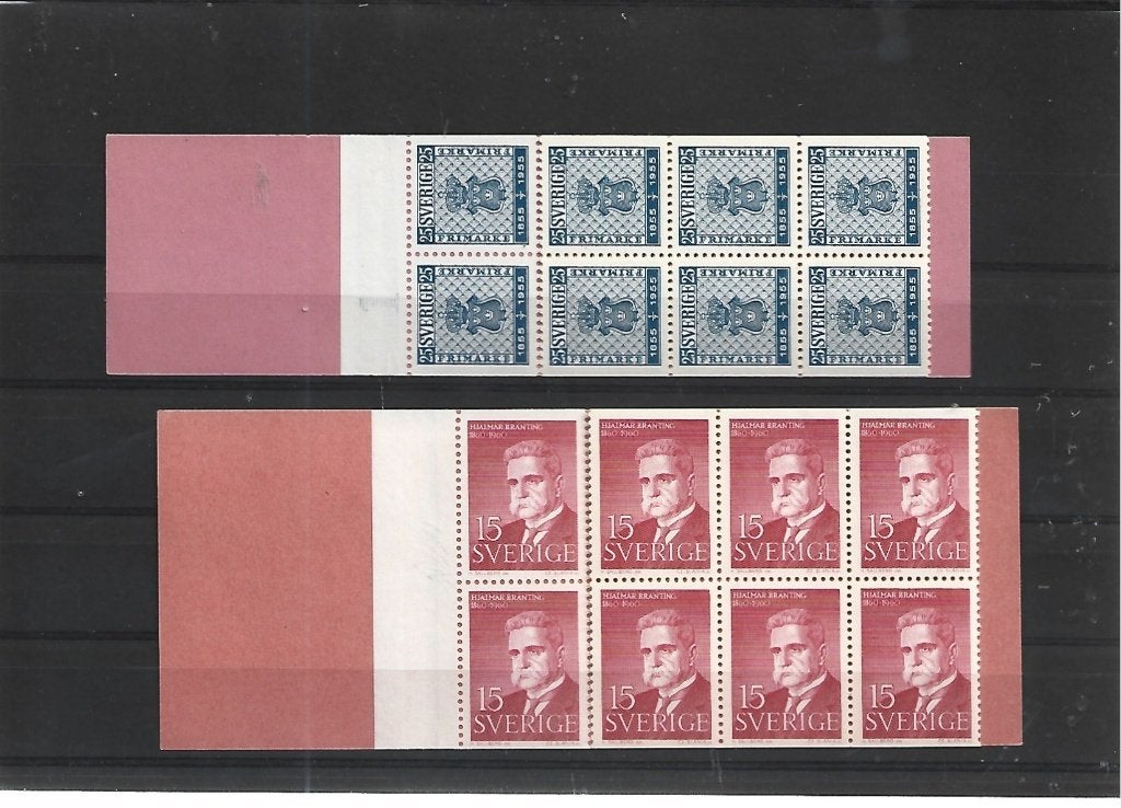 NR 1058 ZWEDEN 2 BOEKJES POSTFRIS, Verzenden, Zweden, Postfris