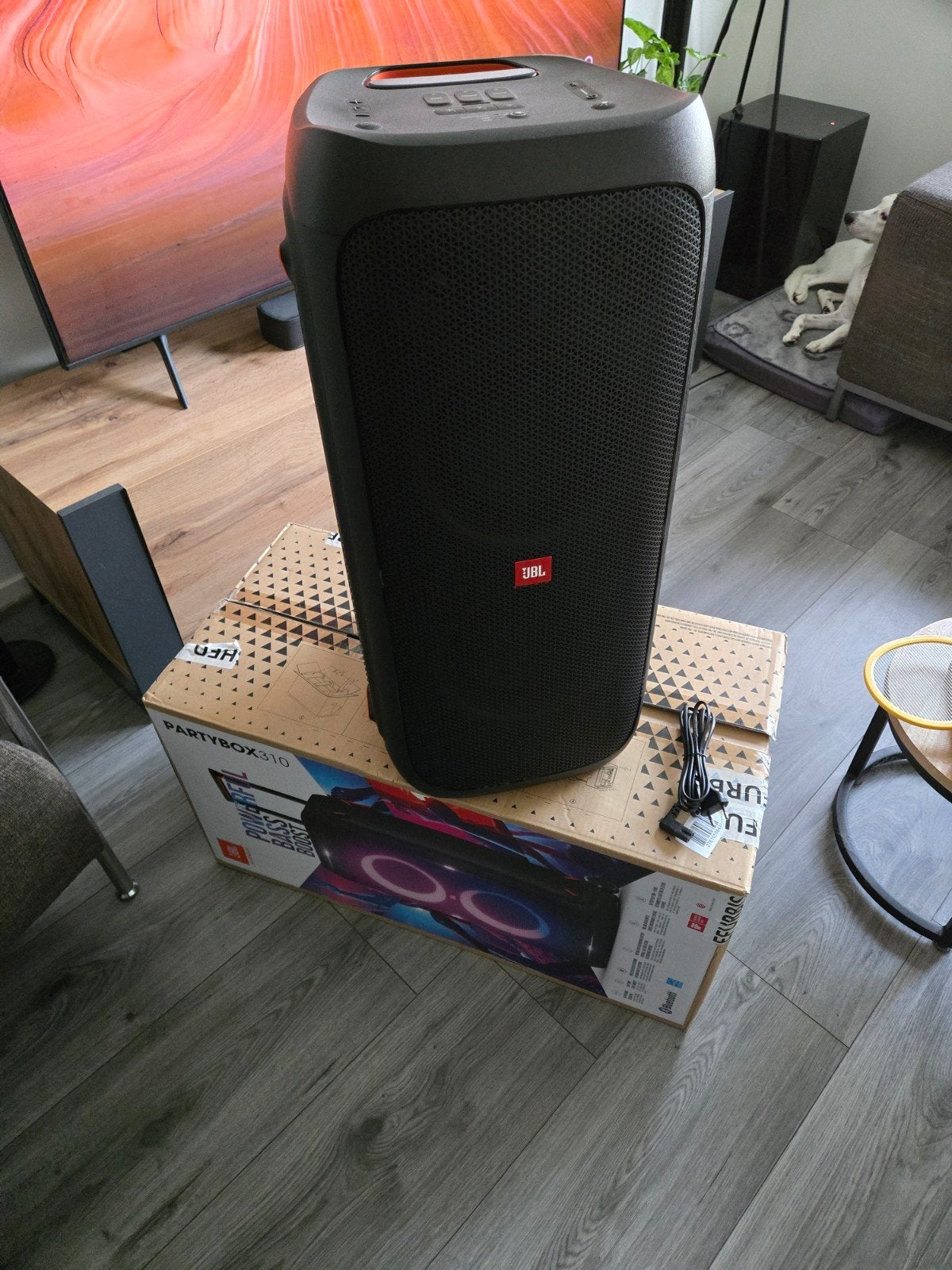 Foto 9 van jbl partybox 310 2 maand oud met factuur en garantie, nieuw