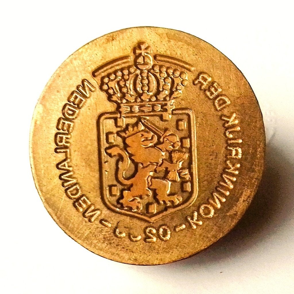 Bronzen Reliëfstempel- Koninkrijk der Nederlanden UNIEKE, Ophalen of Verzenden, Brons, Nederland