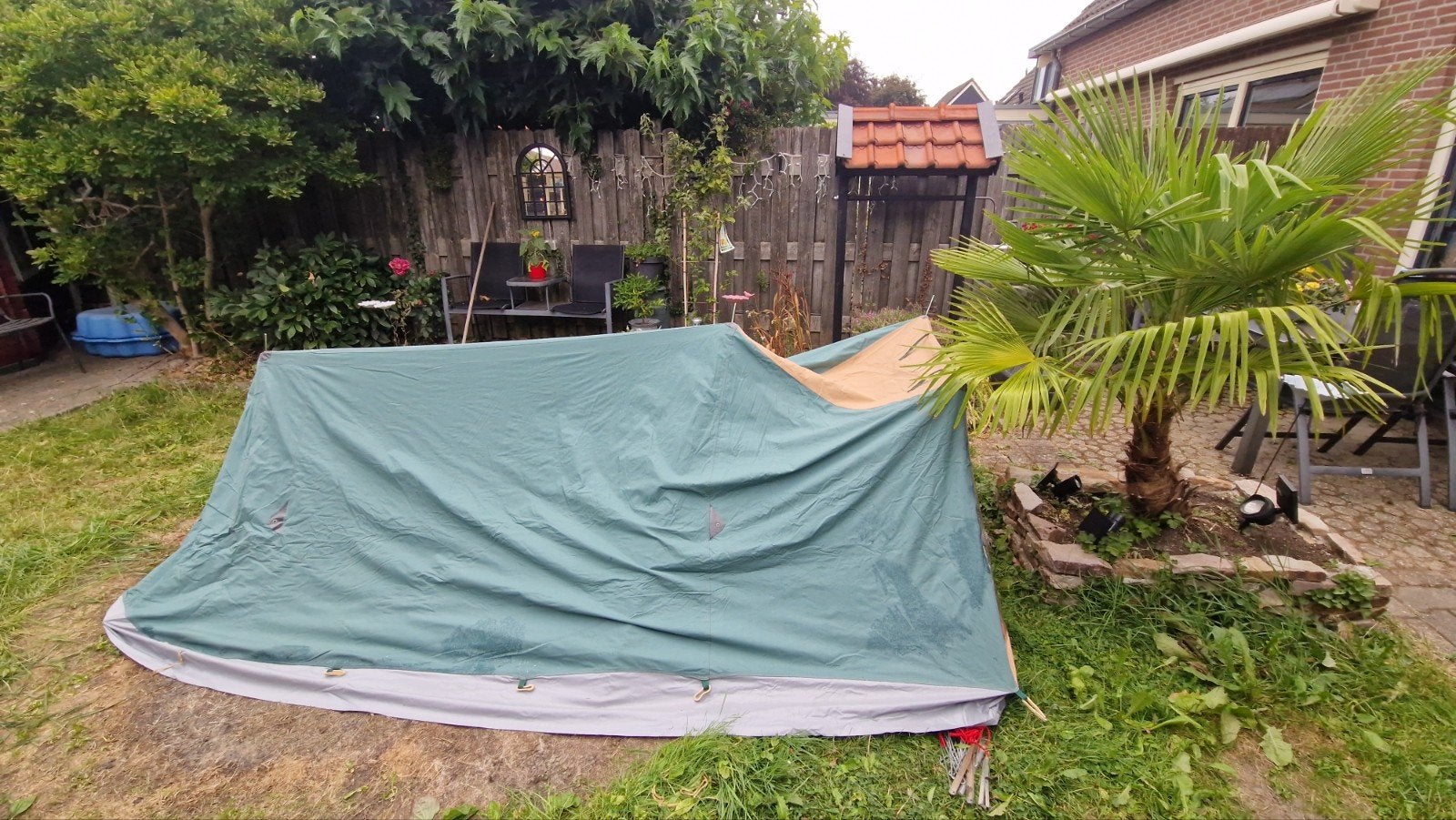Vintage 2 persoons tent Ten Cate - Lichfield Challenger 2C, Caravans en Kamperen, Ophalen, Zo goed als nieuw, Tot en met 2