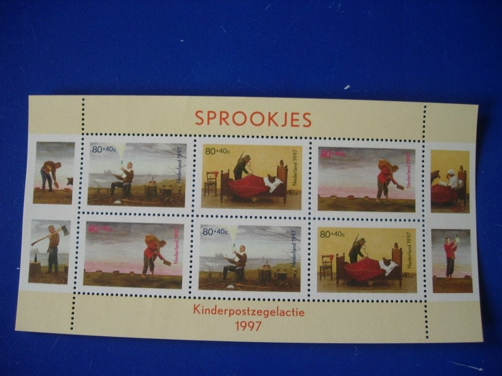 NL Nederland blok kinderzegels 1997 blok met 2 series, Verzenden, Na 1940, Postfris
