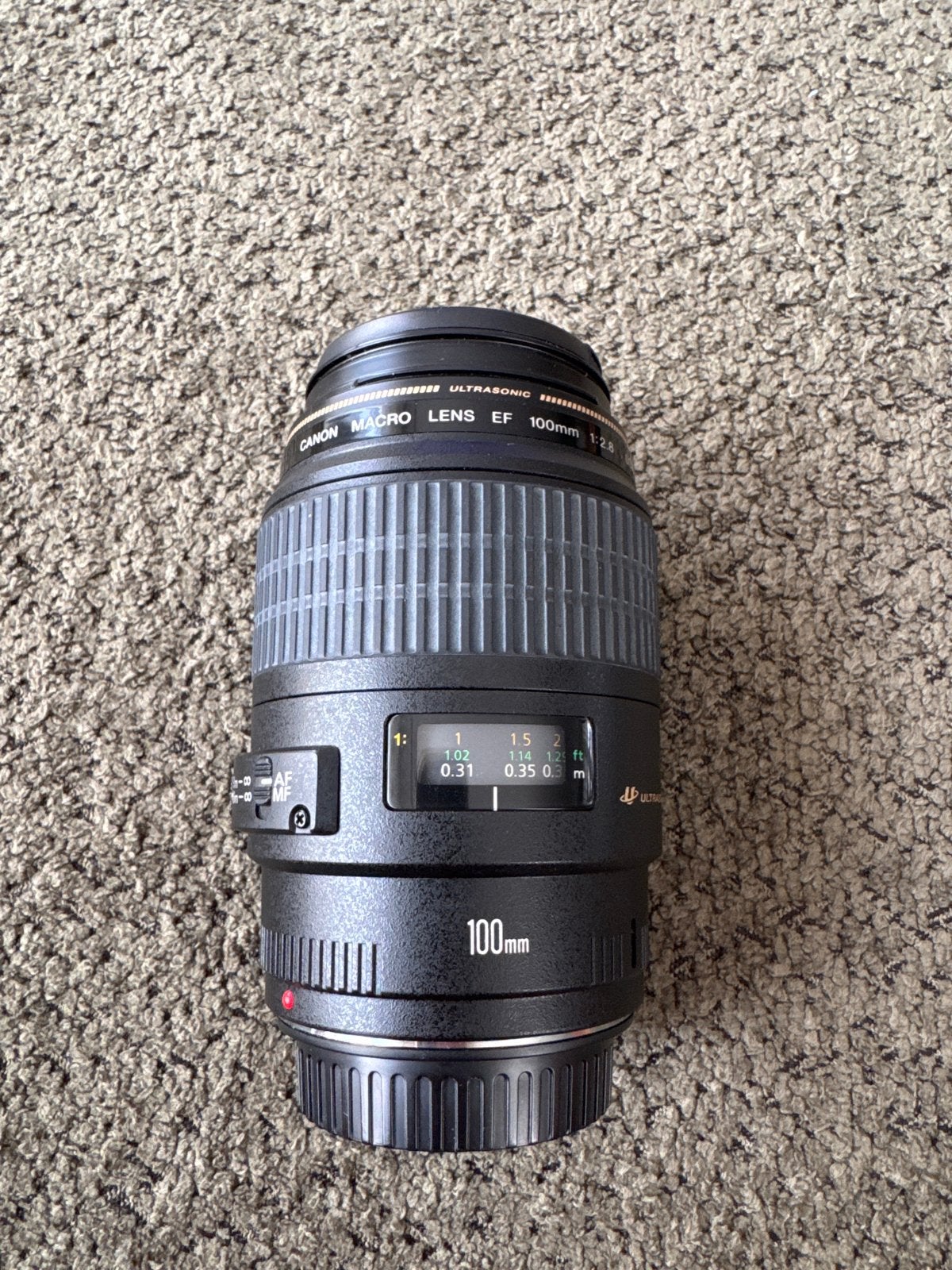 Canon EF 100mm f/2.8 USM Macro Lens, Ophalen, Canon, Autofocus, Zo goed als nieuw