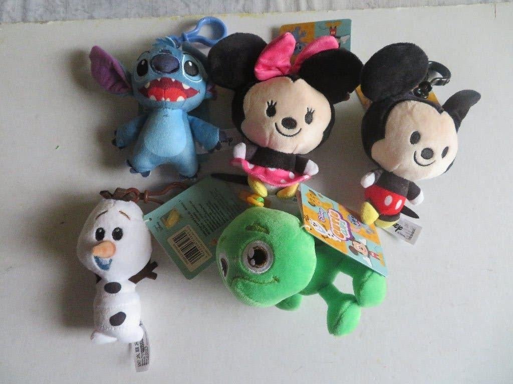 DISNEY -- MINI KNUFFEL 12 CM --- SLEUTELHANGER, Ophalen of Verzenden, Overige typen