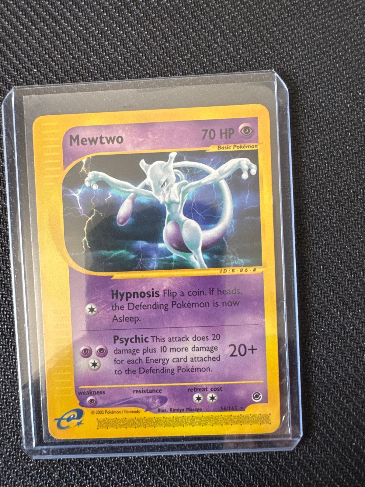 Mewtwo 56/165 Pokémon Kaart - Expedition Base Set, Ophalen of Verzenden, Gebruikt, Losse kaart